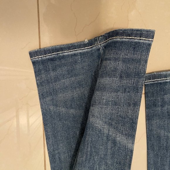 Rock & Roll Denim Regular Stackable Bootcut Jeans Mens 38W Medium Blue Cotton Bl - Picture 9 of 16